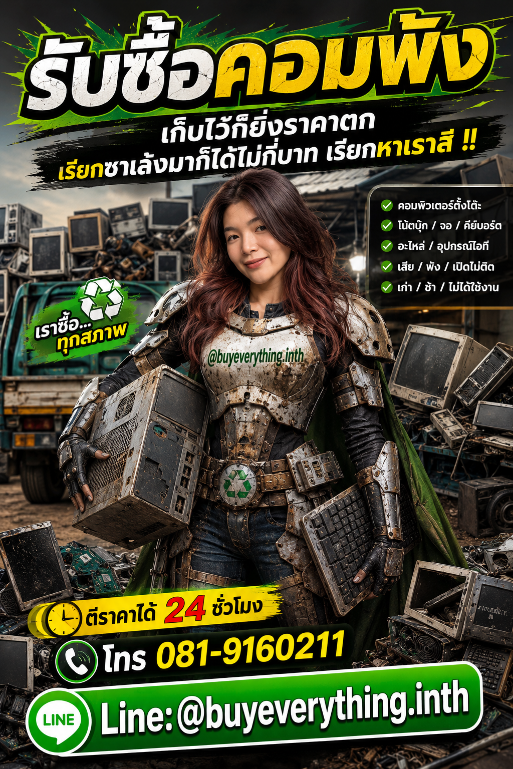รับซื้อซากคอมพิวเตอร์ เก็บไว้ราคาตก เรียกเราเปลี่ยนเป็นเงิน