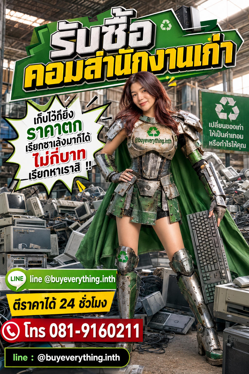 รับซื้อคอมสำนักงานเก่า เก็บไว้ราคาตก เรียกเราเปลี่ยนเป็นเงิน