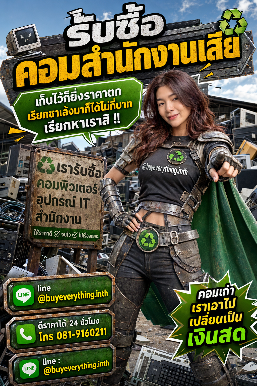 รับซื้อซากคอมพิวเตอร์ เก็บไว้ราคาตก เรียกเราเปลี่ยนเป็นเงิน