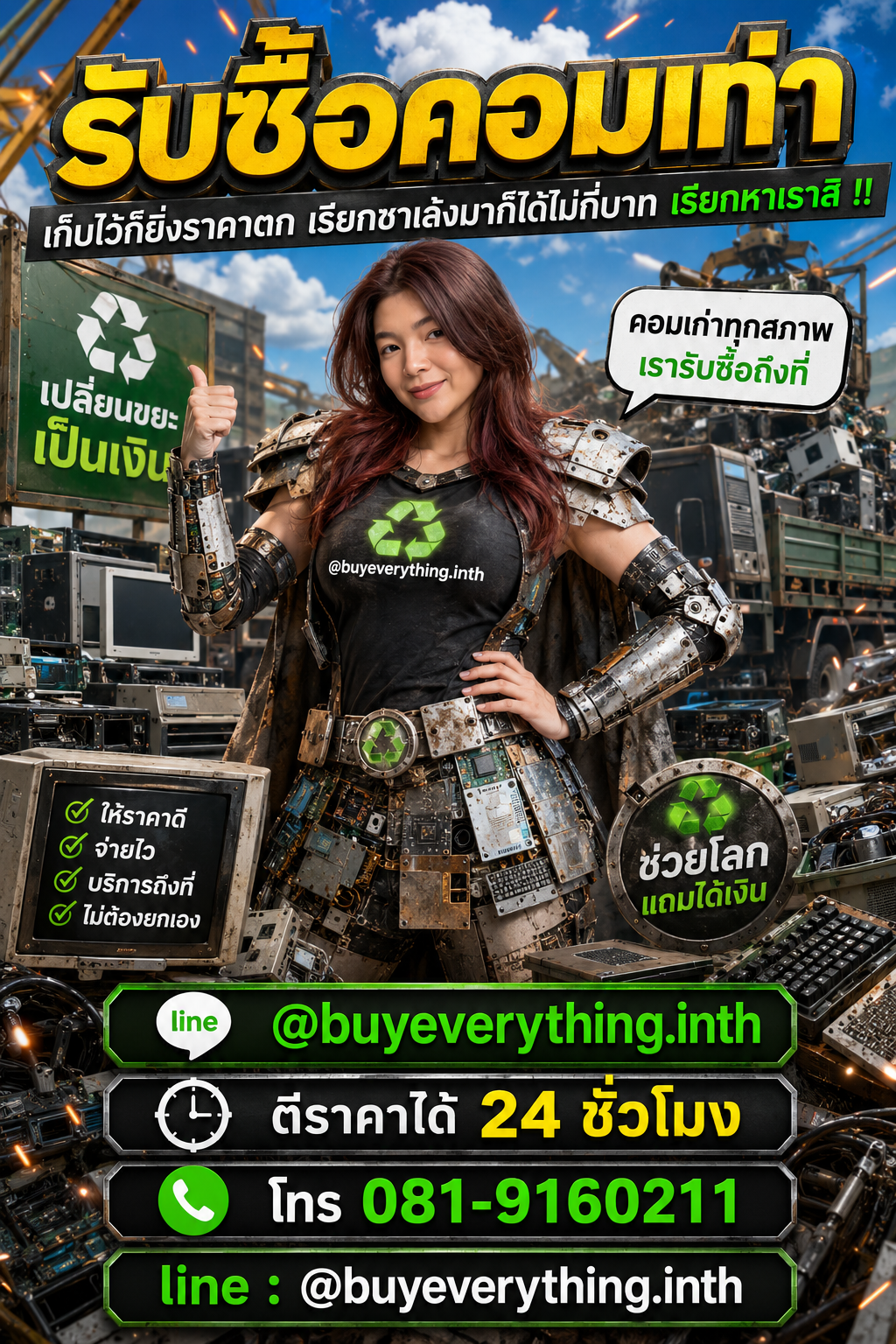 รับซื้อซากคอมพิวเตอร์ เก็บไว้ราคาตก เรียกเราเปลี่ยนเป็นเงิน