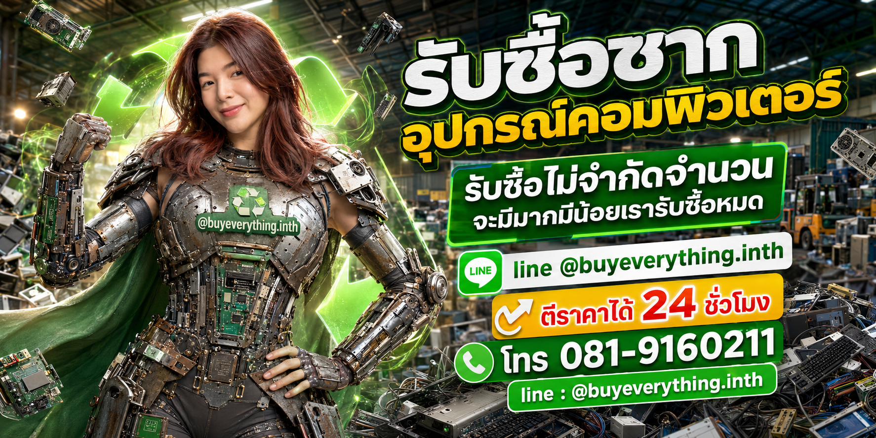 รับซื้อซากคอมพิวเตอร์ รับซื้อไม่จำกัดจำนวน มีมากมีน้อยรับซื้อหมด