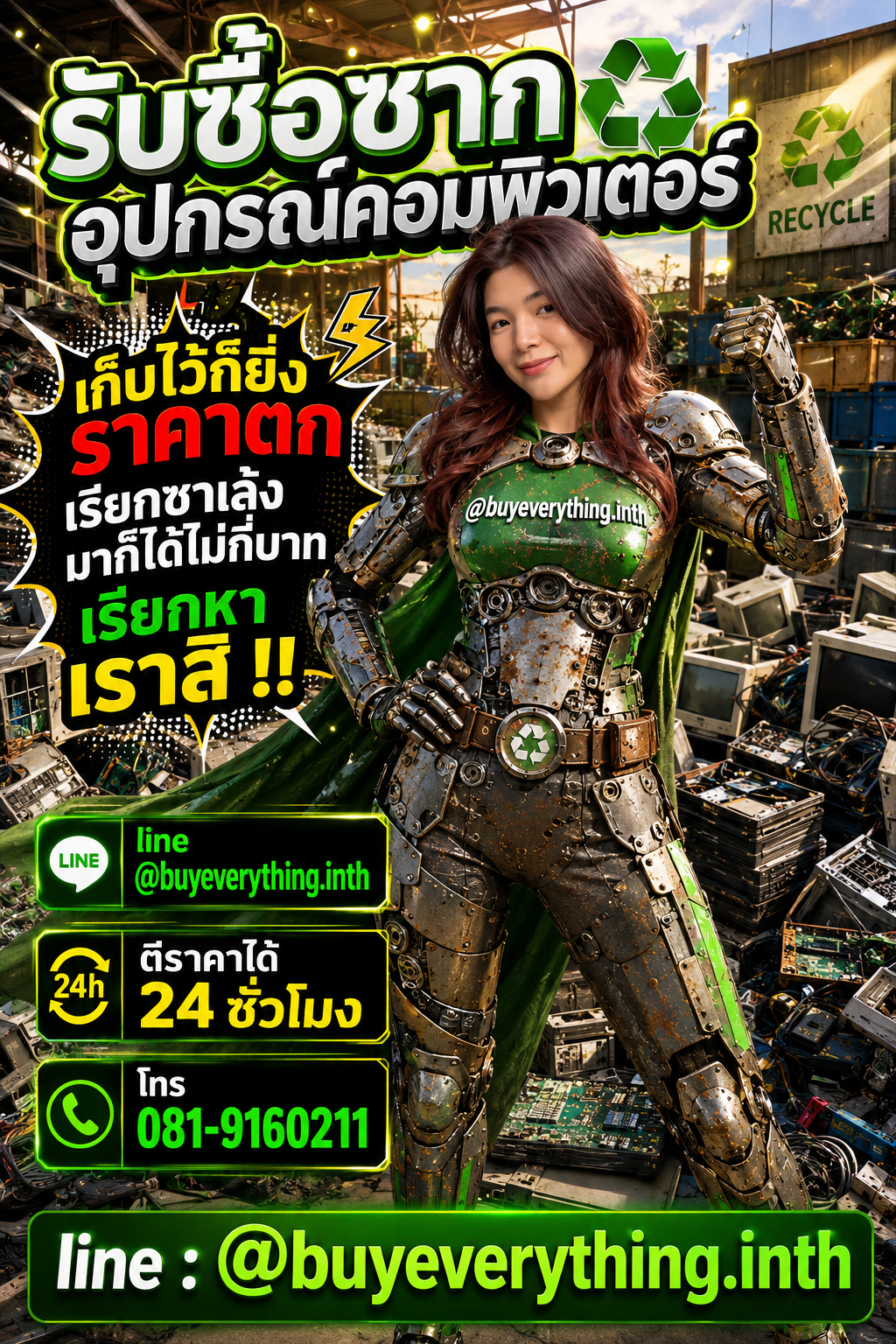 รับซื้อซากอุปกรณ์คอมพิวเตอร์ เก็บไว้ราคาตก เรียกเราเปลี่ยนเป็นเงิน