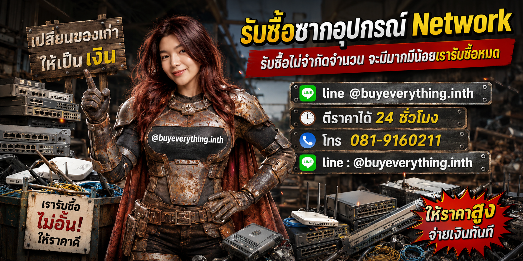 รับซื้อซากอุปกรณ์ Network รับซื้อไม่จำกัดจำนวน