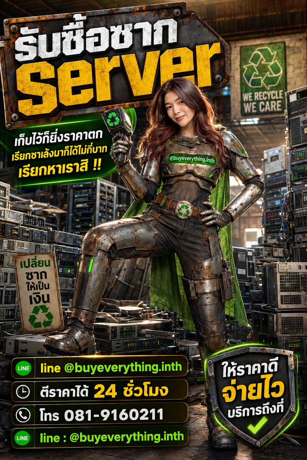 รับซื้อซาก Server เก็บไว้ราคาตก เรียกเราเปลี่ยนซาก Server เป็นเงิน