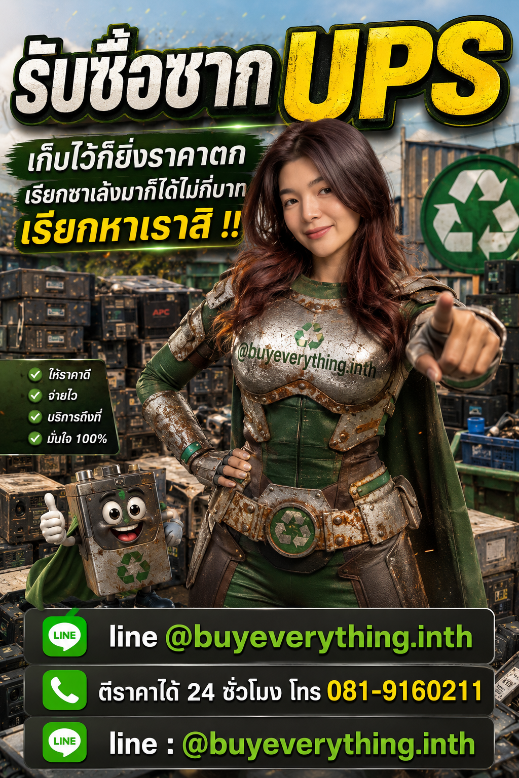 รับซื้อซาก UPS เก็บไว้ราคาตก เรียกเราเปลี่ยนเป็นเงิน